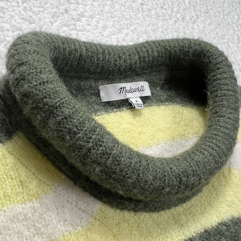 Madewell Fulton Striped Pullover Sweater Women’s‎ M Roll Neck Cozy Minimalist - Picture 3 of 11